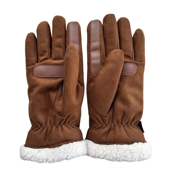 NEW Isotoner Women’s Brown Gloves Sherpa Cuff SmartDri – Size S/M - Picture 2 of 4